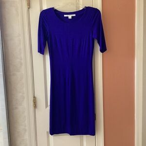 Diane Von Furstenberg DVF Blue Petite Dress